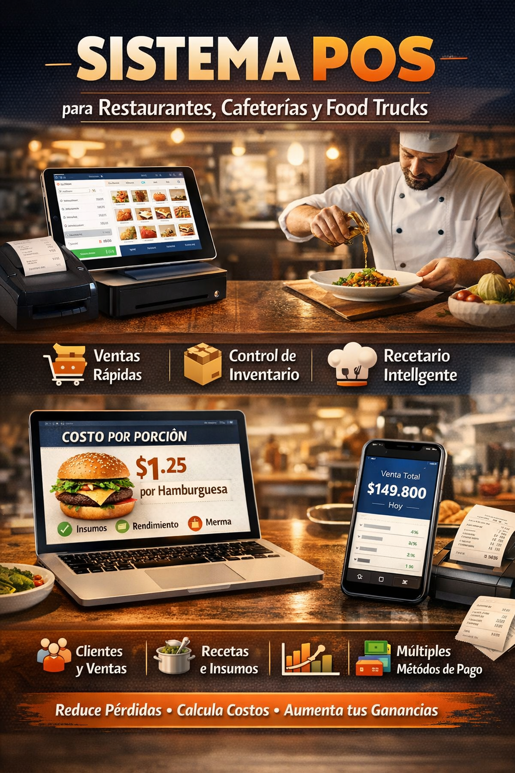 Sistema POS para Restaurantes, Cafeterías y Food Trucks